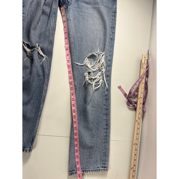 Agolde 90s Pinch Mid Rise Straight Leg Denim Jeans 27 Fall Capsule Vacation Easy - Picture 10 of 10